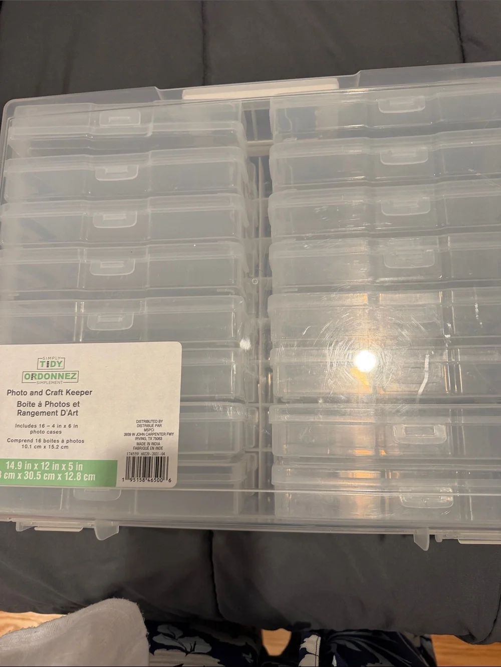 Clear Photo & Craft Organizer - Clear